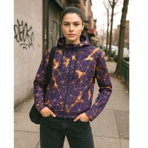 Adidas Purple Climalite Active Athletic Hoodie Jacket Sz S Athleisure Streetwear